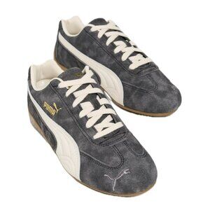 PUMA Women’s Speedcat Faded Sneakers (Cast Iron/Alpine Snow)